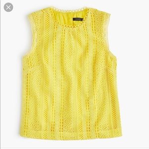 J.Crew Mixed Lace Top